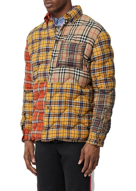 burberry quilted flannel shirt|burberry plaid shirt men's.